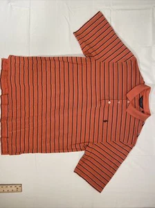 Ralph Lauren Golf Polo Orange Striped Size Large - Picture 1 of 8