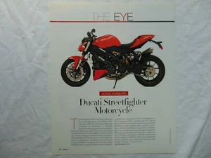 Pubblicità DUCATI STREETFIGHTER MOTO 2009 stampa artistica d'epoca - Foto 1 di 1