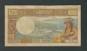 TAHITI - PAPEETE - 100 Francs 1969 - Picture 1 of 2