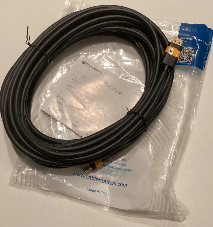 Cable Matters 35 foot Display Port Cable 10.67 meter 102005-35  - Image 1 of 1