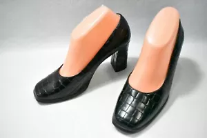 Newport News Shoes Heels Black Size 7.5 Women's   - Picture 1 of 8