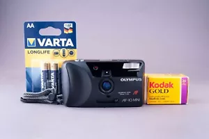 Olympus AF-10 Mini Quartz Date Point & Shoot Film Camera - Picture 1 of 9