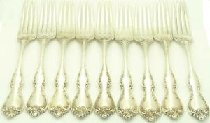 Debussy Set mit 9 Tafelgabeln von Towle Sterlingsilber 1959 7,5" KOSTENLOSER VERSAND - Bild 1 von 10