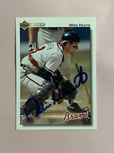 Mike Heath 1992 Upper Deck IP Auto Autograph - Picture 1 of 2