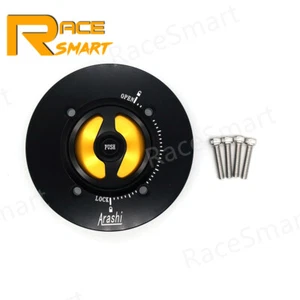 Keyless Fuel Gas Tank Cap Cover For Kawasaki Ninja ZX6R Z400 2019 2020 2021 2022 - Picture 1 of 9