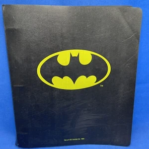 Carpeta de 3 anillas vintage de Batman 1964 TM y DC Comics cubierta con logotipo auténtico original - Imagen 1 de 24
