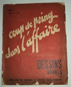 1934 Politische Satire SCHLAG IM GESCHÄFT: ROTE ZEICHNUNGEN Nr. 1 - STAVISKY - Bild 1 von 5