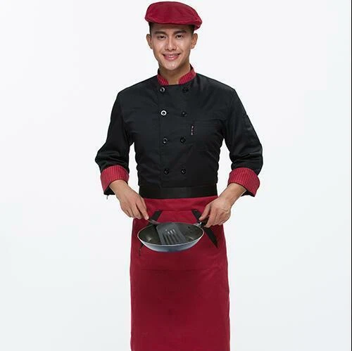 Unisex Chef Jacket Coat Restaurant Hotel Work Uniform Short Mesh Sleeves - Image 1 of 1