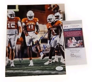 COLIN SIMMONS SIGNED 8X10 PHOTO TEXAS LONGHORNS FULL NAME SIG JSA CERTED#AX46935 - Picture 1 of 2