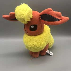Pokemon XY Evolutions Flareon TOMY 8 Zoll Plüschtier Original - Bild 1 von 8