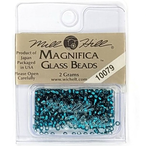 Rare Mill Hill Magnifica Glass Beads 10079 Brilliant Teal