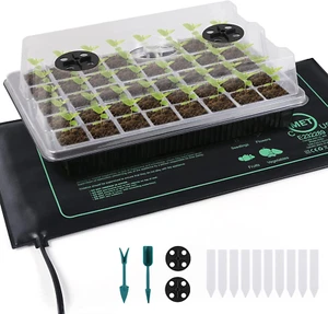 Seed Starter Tray, 40 Cells Seed Starter Kit with Seedling Heat Mat, Germination - Picture 1 of 7