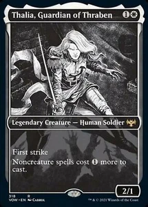 Foil Showcase Thalia Guardian Of Thraben - No 318 Rare Crimson Vow - Picture 1 of 1