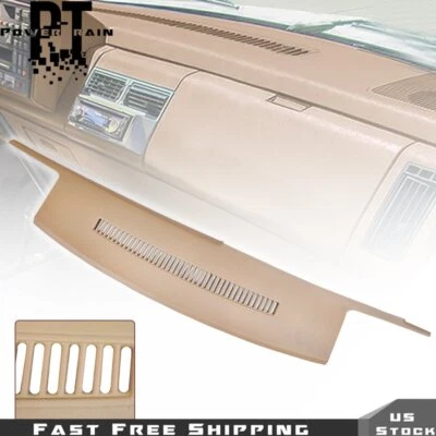 Molded Dash Cover Overlay 1988-1994 For Chevy GMC Truck C1500 K1500 Beige - Image 1 of 4