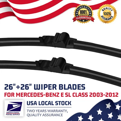 26"+26" Front OEM Windshield Wiper Blades For Mercedes-Benz SL55 AMG 2003-2008 - Image 1 of 4