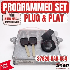 📌 PROGRAMMED KEY PLUG & PLAY ECM ECU 2.4L HONDA ACCORD 2005 37820-RAD-A54 📌 - Foto 1 di 10