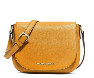 Michael Kors Bedford Medium Flap Messenger Crossbody Bag Sun *Non Outlet* - Picture 1 of 5