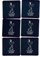 TOTTENHAM HOTSPUR F.C. Pack of Crested Beer Mats / Coasters FREE POST UK SPURS