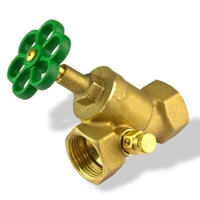 Absperrventil DN25 1 Zoll Schrägsitzventil Absperrhahn Entleerung Entlüftung - Bild 1 von 4