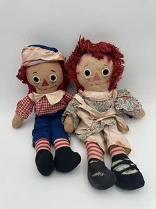 Bambole vintage anni '60 Raggedy Anne e Andy di Knickerbocker. - Foto 1 di 10