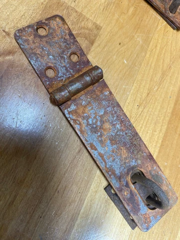 Vintage Rusty  Crusty 6-1/2" Lock Latch Hasp Gate Door Farm Barn, Shed Cover