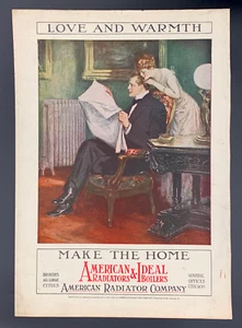 Original and Beautiful 1912 American Radiator Ad: Art by Clarence Underwood - Picture 1 of 1