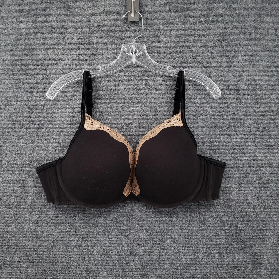 Sujetador Cacique Mujer 44C Negro Push Up Floral Encaje Sumergible Lencería con Aros Foto 1 de 4