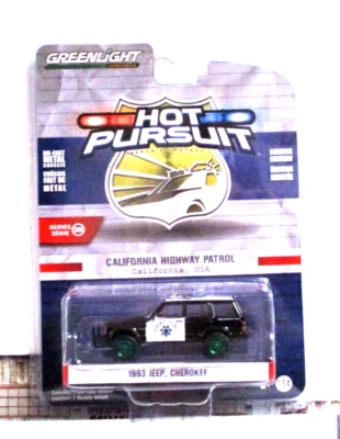 Jeep Cherokee CA Highway Patrol 1993 Greenlight versión especial de máquina verde! Foto 1 de 4