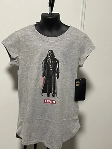 Brand New Girl's Levi's X Star Wars Darth Vader Portrait Shirt -M - Picture 1 of 5