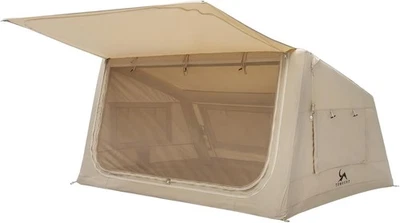 Tienda inflable de lona TOMOUNT con bomba, tienda inflable fácil configuración para acampar Foto 1 de 4