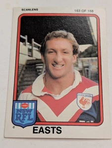 1981 Scanlens Rugby League Card #163/168 John Tobin Easts Roosters - Bild 1 von 2