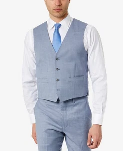 Calvin Klein Wool Blend Infinite Stretch Suit Vest $125 Size M # 6A 2400 Blm - Picture 1 of 6
