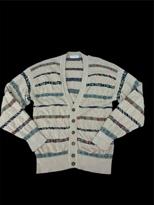 Tricots St. Raphael Size XL Vintage Men's Button-Up Cardigan Sweater Foto 1 de 4