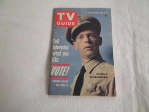 No Label Eastern New England MAY 1962 TV Guide ANDY GRIFFITH SHOW - Picture 1 of 2