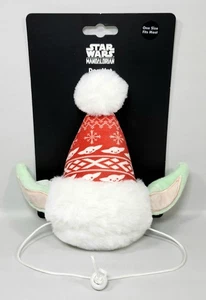 Star Wars Yoda Haustier Mütze Weihnachtskostüm | Mandalorianer | Katze Hund Einheitsgröße rot  - Bild 1 von 3