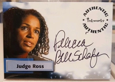 Smallville Season 3 Felecia Bell-Schafer A22 Autograph 2004 Judge Abigail Ross  Foto 1 de 2