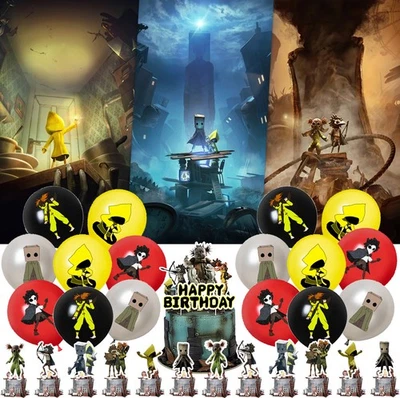 Little Nightmares Party Supplies Set Banner Balloons Cake Toppers for Kids - Image 1 of 4