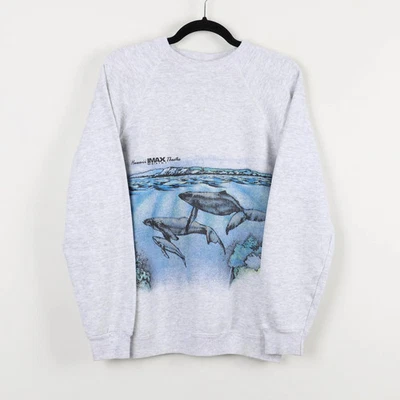 De colección Años 90 Hawaikiki 1991 Ballenas Libre Willy Cuello Redondo Náutico Talla Grande Foto 1 de 4