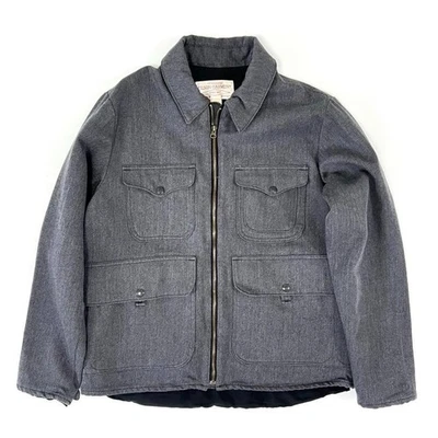 FILSON Mackinaw Cruiser Jacket L Gray Excellent Condition USA Made Wool - Image 1 of 4