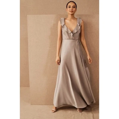 BHLDN пижма макси надежном платье в устрицы | размер 16 - Изображение 1 из 4