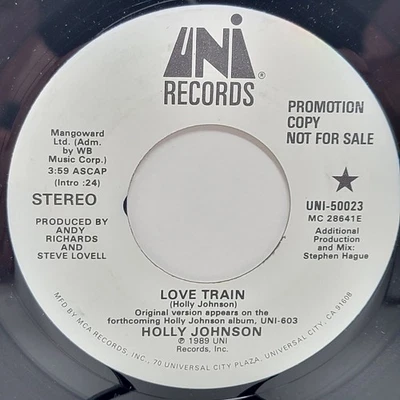 Holly Johnson Love Train 7" 45rpm M- Vinyl 80's Record 45 - Image 1 of 2