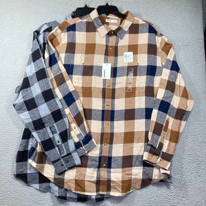 Sonoma Flanellhemden groß Herren 2XB braun/schwarz Buffalo kariert supersoft 2 Stück - Bild 1 von 19