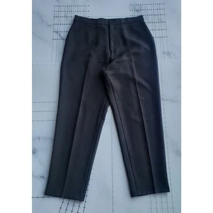Vintage Bend Over Pants Size 31x29 Black Chino Stretch Lightweight Poly Tag 14 - Picture 1 of 16
