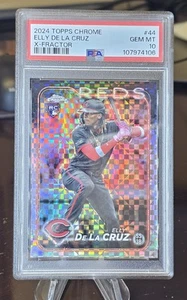 ELLY DE LA CRUZ 2024 Topps Chrome #44 Cincinnati Reds X-Fractor PSA 10 RC SP - Imagen 1 de 2