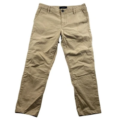 Pantalones Aero Para Hombre Talla 30x30 Caqui Tostado Ajustados Chinos Informales Clásicos Frente Plano Foto 1 de 4