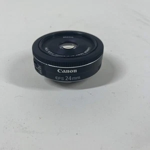 Canon EF-S Wide Angle Lens 24mm f/2.8 STM with Lens Adapter - Picture 1 of 6