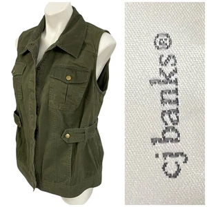 CJ Banks Anorak Weste Damen Large Khaki Utility Safari Lagenlook GORP Militär - Bild 1 von 14