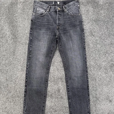 Pantalones de mezclilla para hombre 31x33 Taylor Stitch ribete negro democrático botón recto mosca Foto 1 de 4