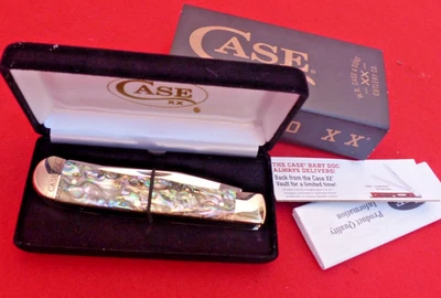 Case XX USA mint in box 8254 Abalone-Paua trapper knife - Image 1 of 4