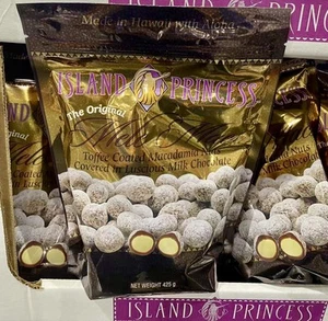 2 X Island Princess Mele Macs Toffee Coats Chocolate Macadamia Nuts 425g - Picture 1 of 2